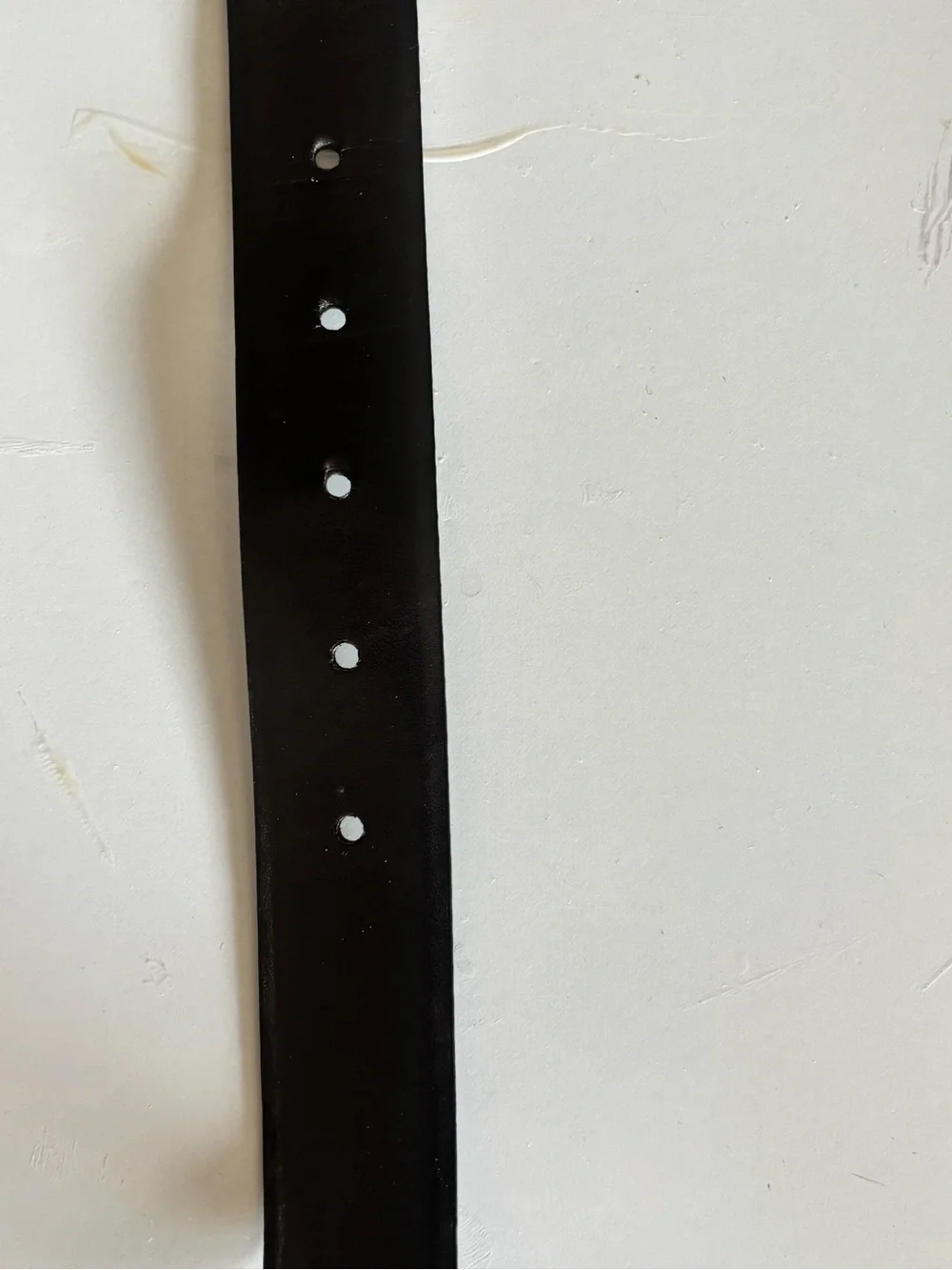 Calvin Klein reversible Polished Silver-Tone Buckle Black Leather Belt